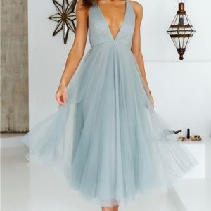 HelloMolly kiss the girl midi dress in sage